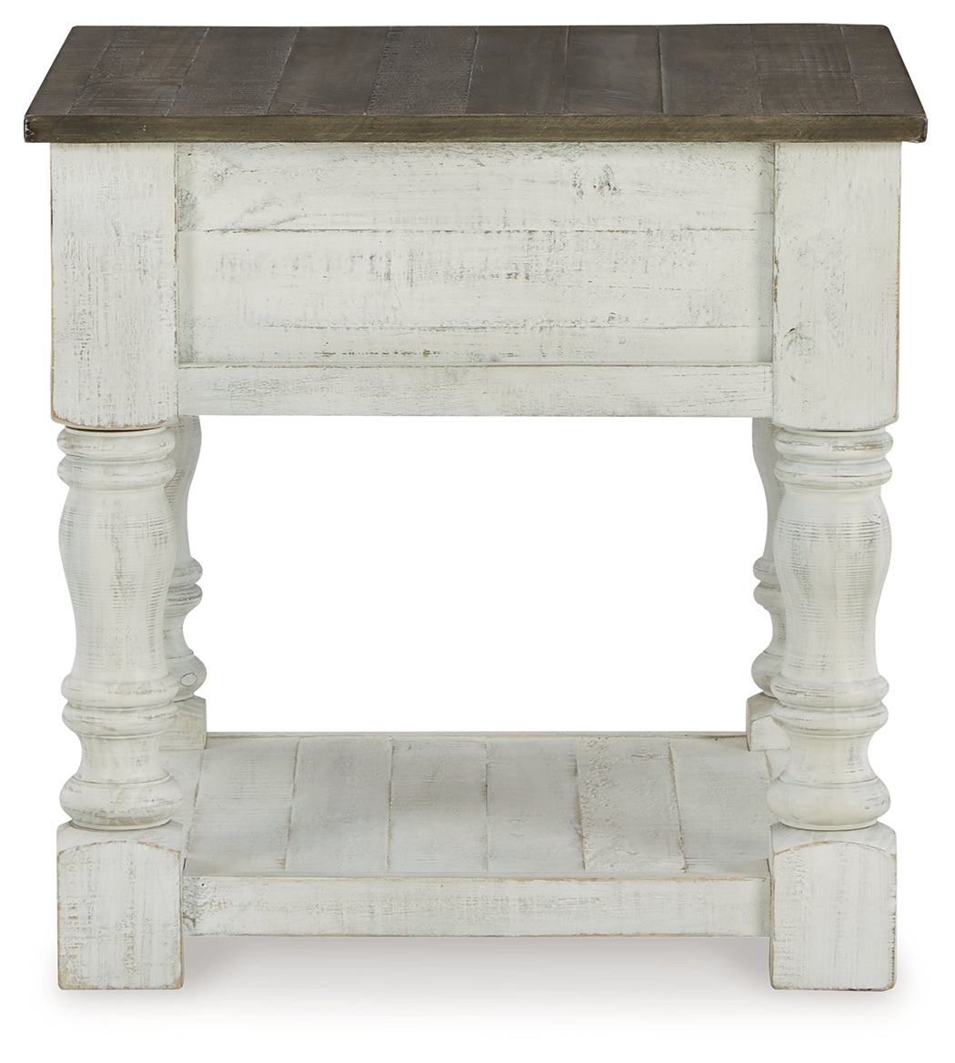 Havalance White/Gray Lift Top Coffee Table and 2 End Tables