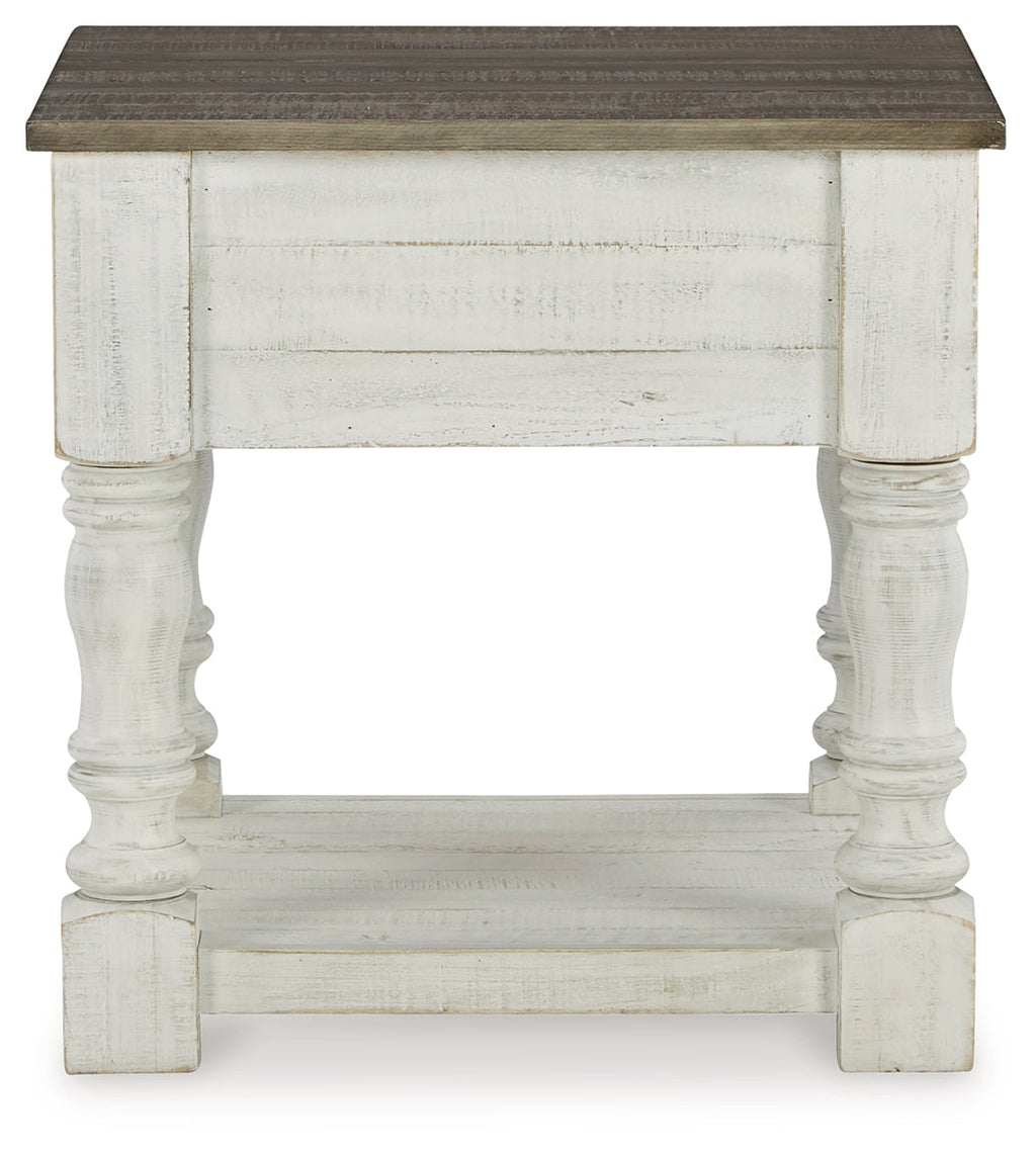 Havalance White/Gray Lift Top Coffee Table and 2 End Tables