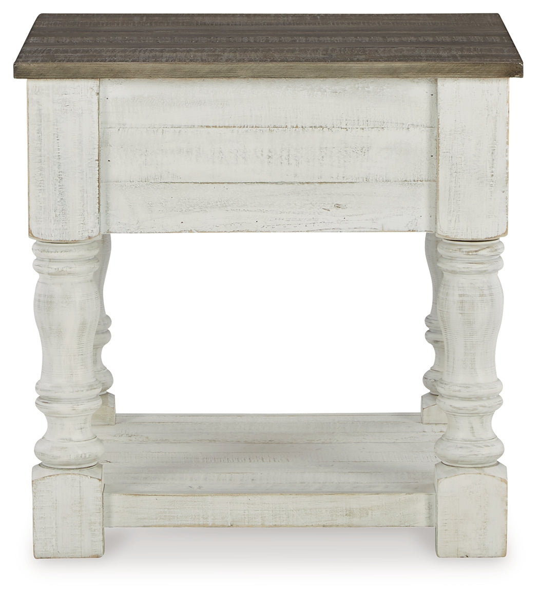 Havalance White/Gray Lift Top Coffee Table and 2 End Tables