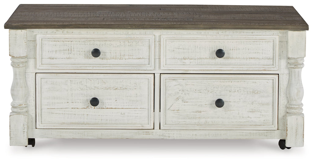Havalance White/Gray LiftTop Coffee Table