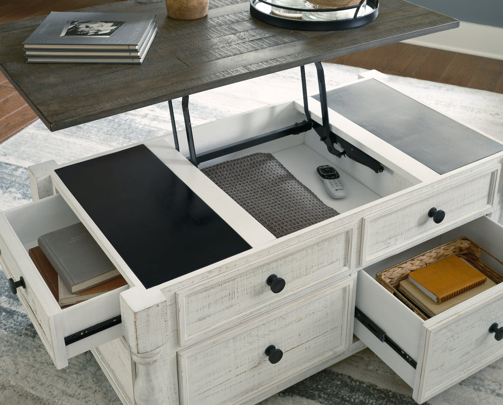 Havalance White/Gray LiftTop Coffee Table