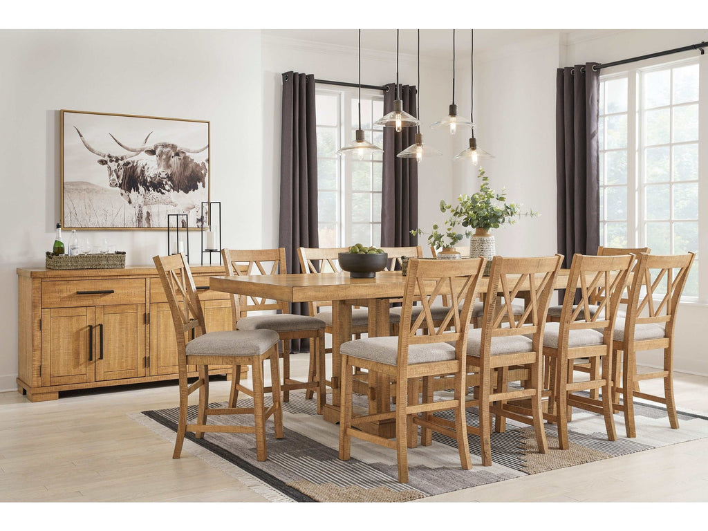 Havonplane Brown Counter Height Dining Room Set / 11pc