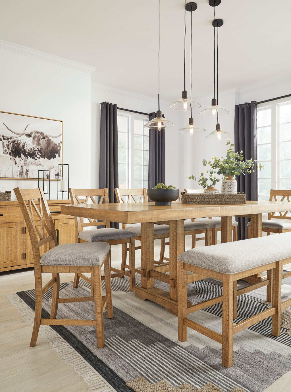 Havonplane Brown Counter Height Dining Room Sets