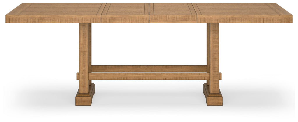 Havonplane Brown Counter Height Dining Table and 8 Barstools