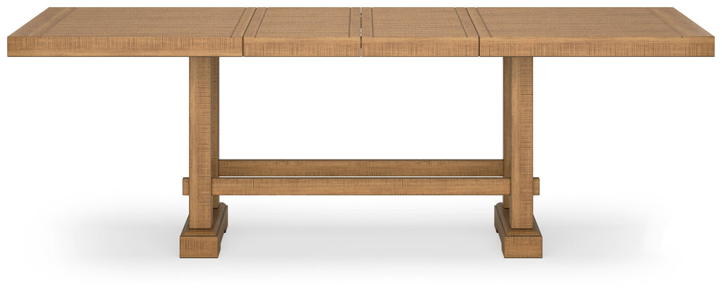Havonplane Brown Counter Height Extension Dining Table and 4 Barstools