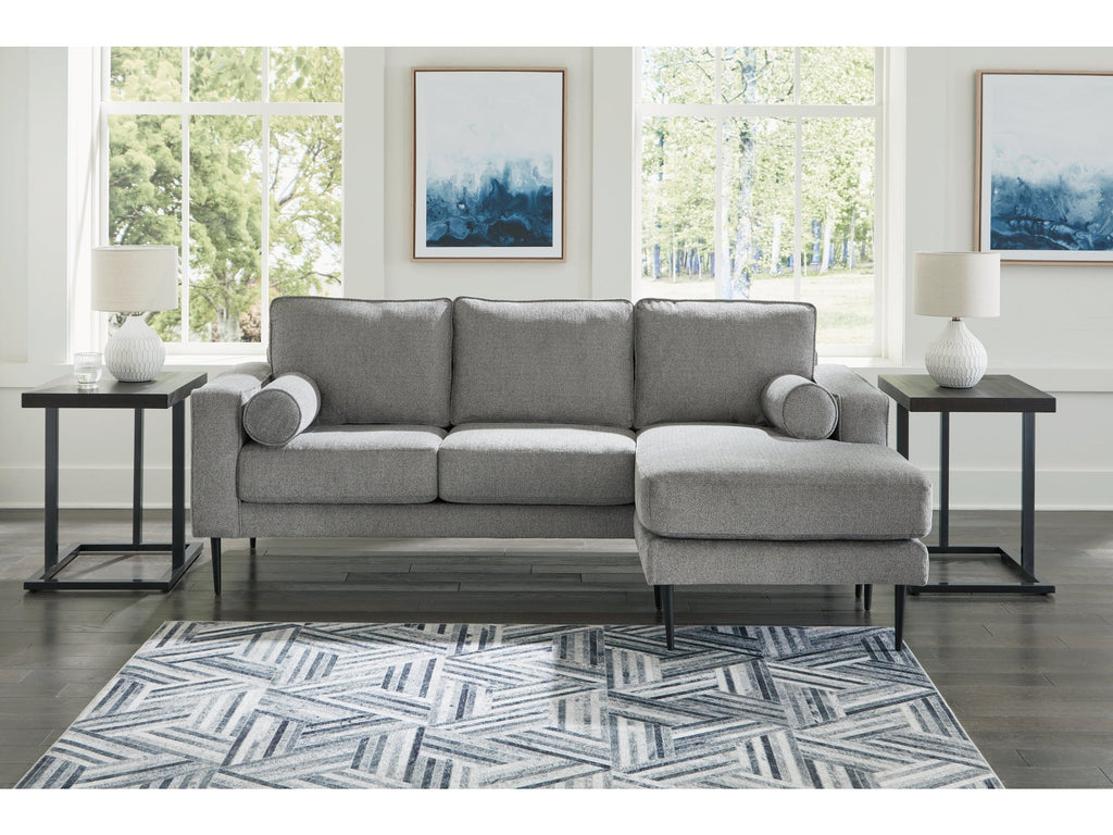Hazela Charcoal Sectional Sofa