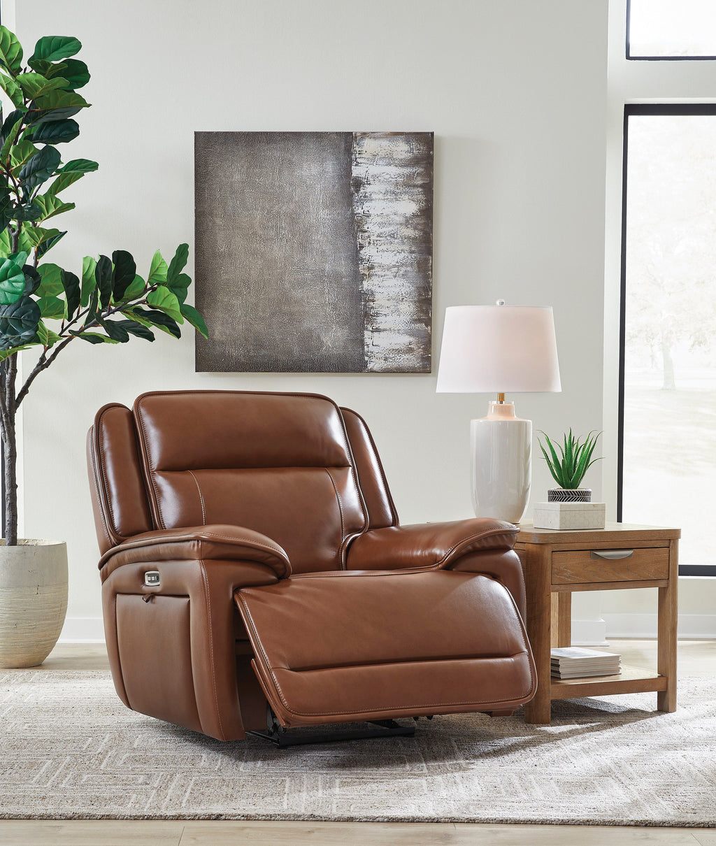 Healy Pier Chocolate Power Recliner