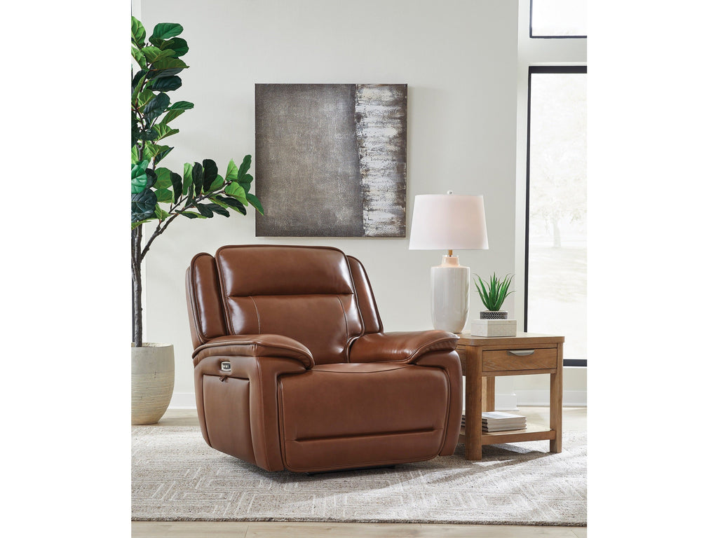 Healy Pier Chocolate Power Recliner