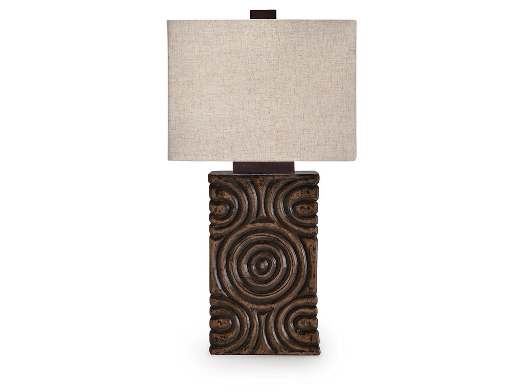 Heathbury Antique Brown Paper Table Lamp (1/CN)