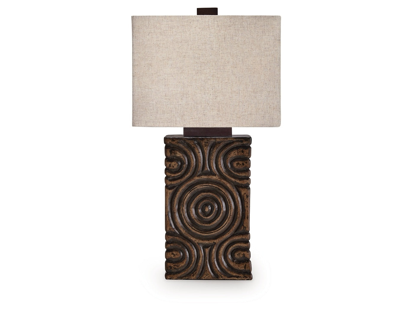 Heathbury Antique Brown Paper Table Lamp (1/CN)