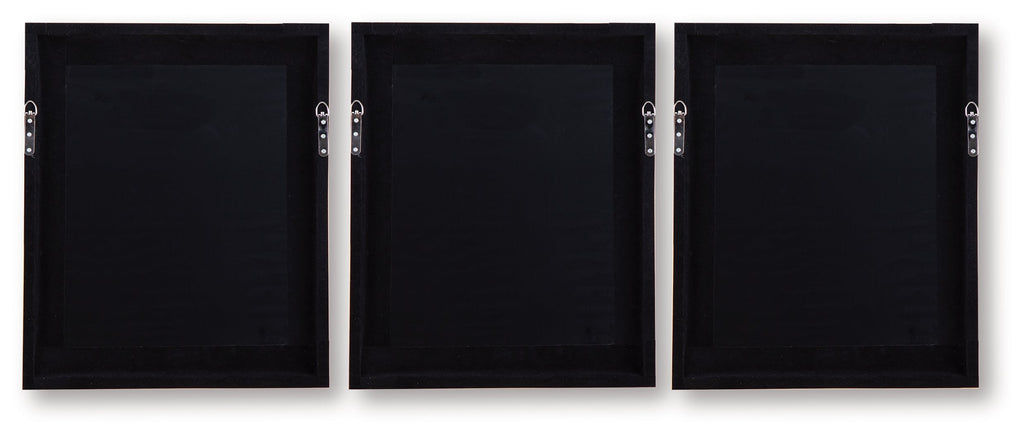 Hendridge Taupe/White Wall Art Set (Set of 3)
