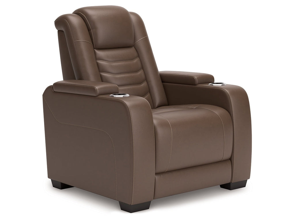 High Impact Tobacco Power Recliner