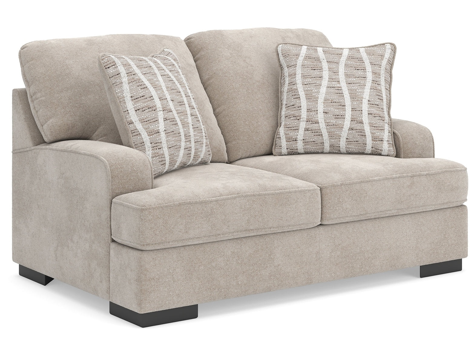 High Profile Taupe Loveseat