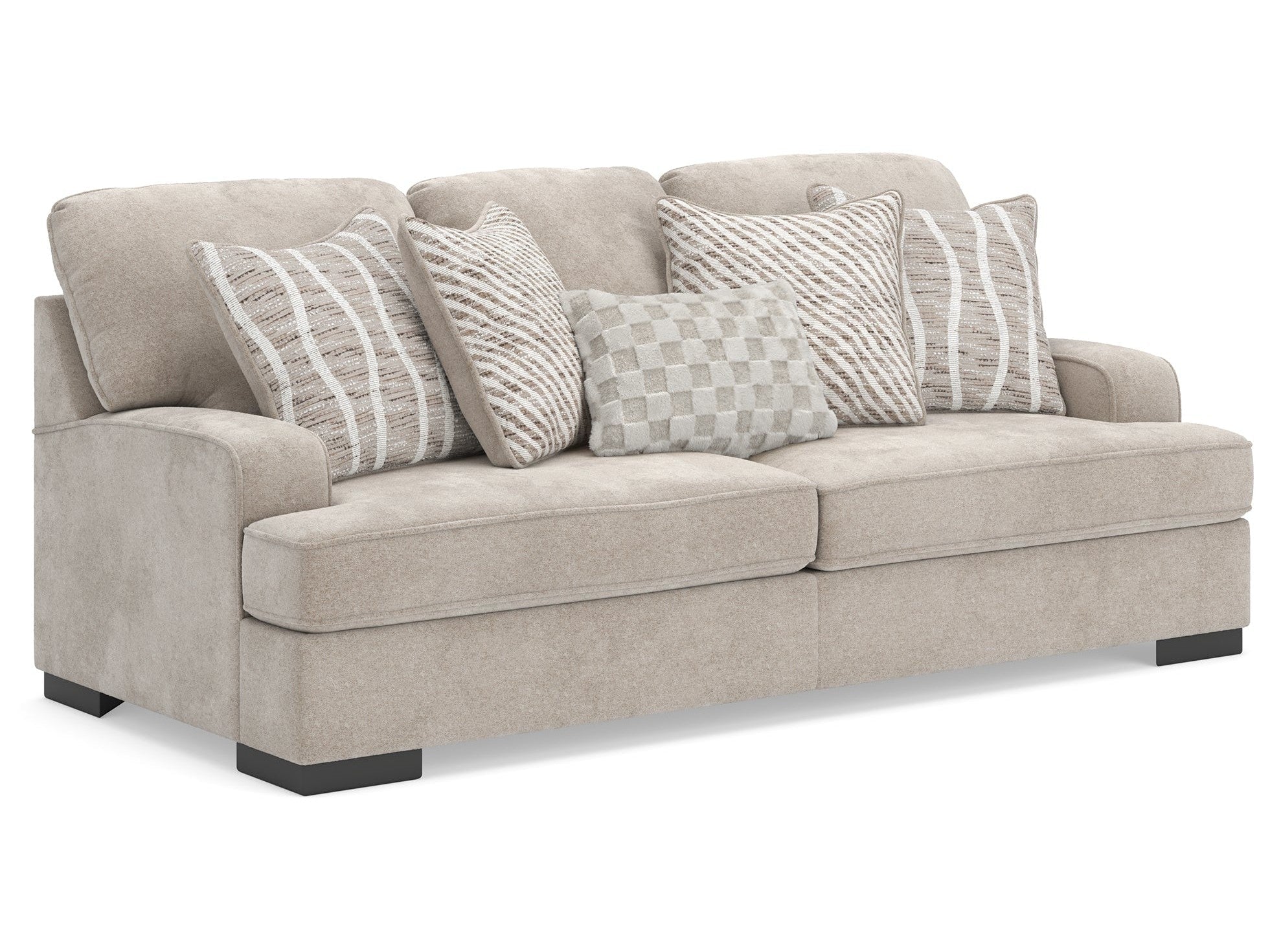 High Profile Taupe Sofa