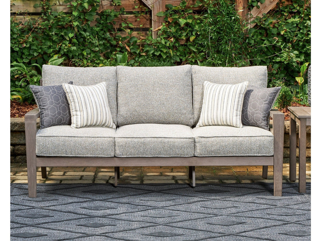 Hillside Barn Gray/Brown Outdoor Sofa with Cushion