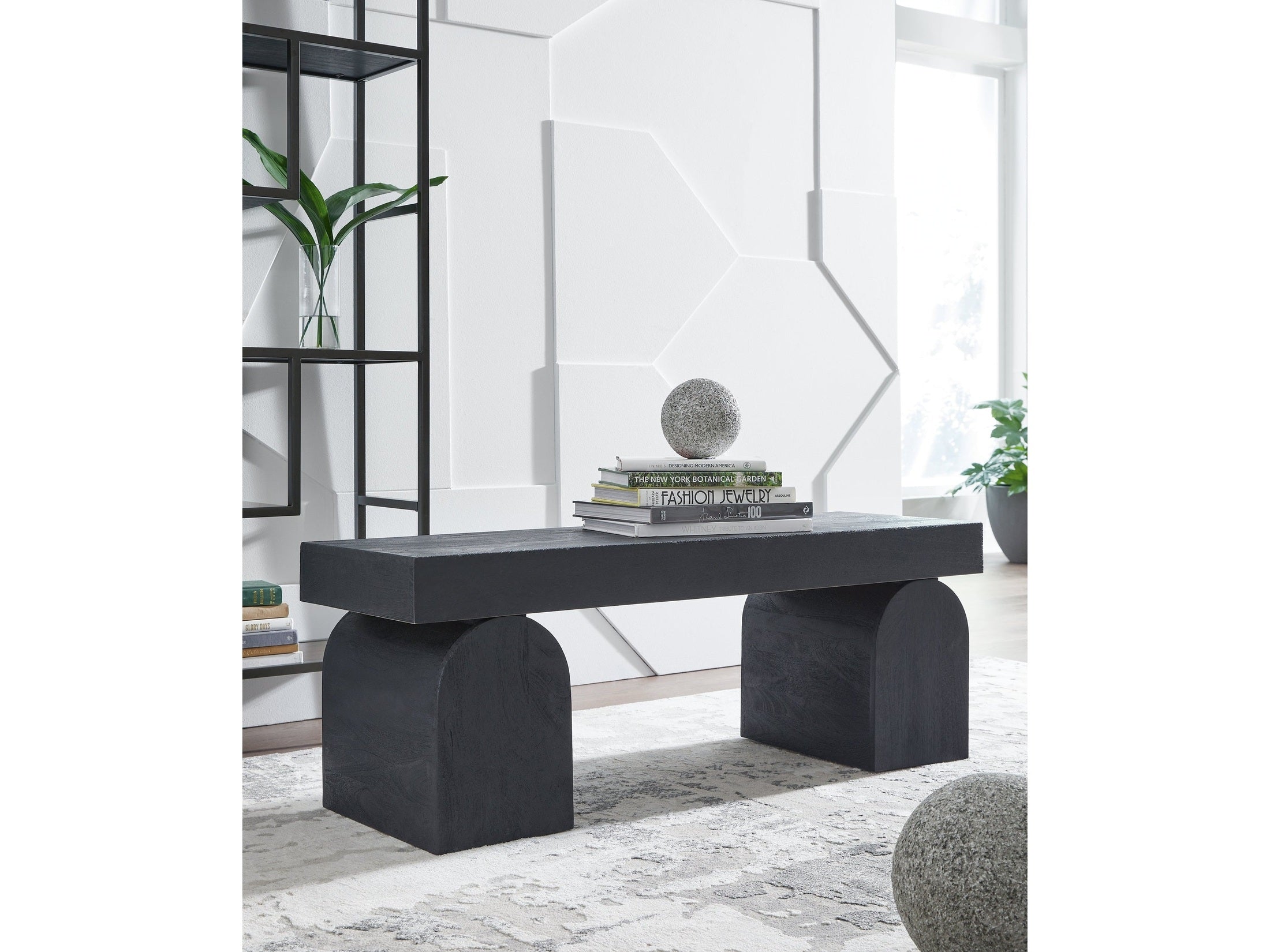 Holgrove Black Accent Bench