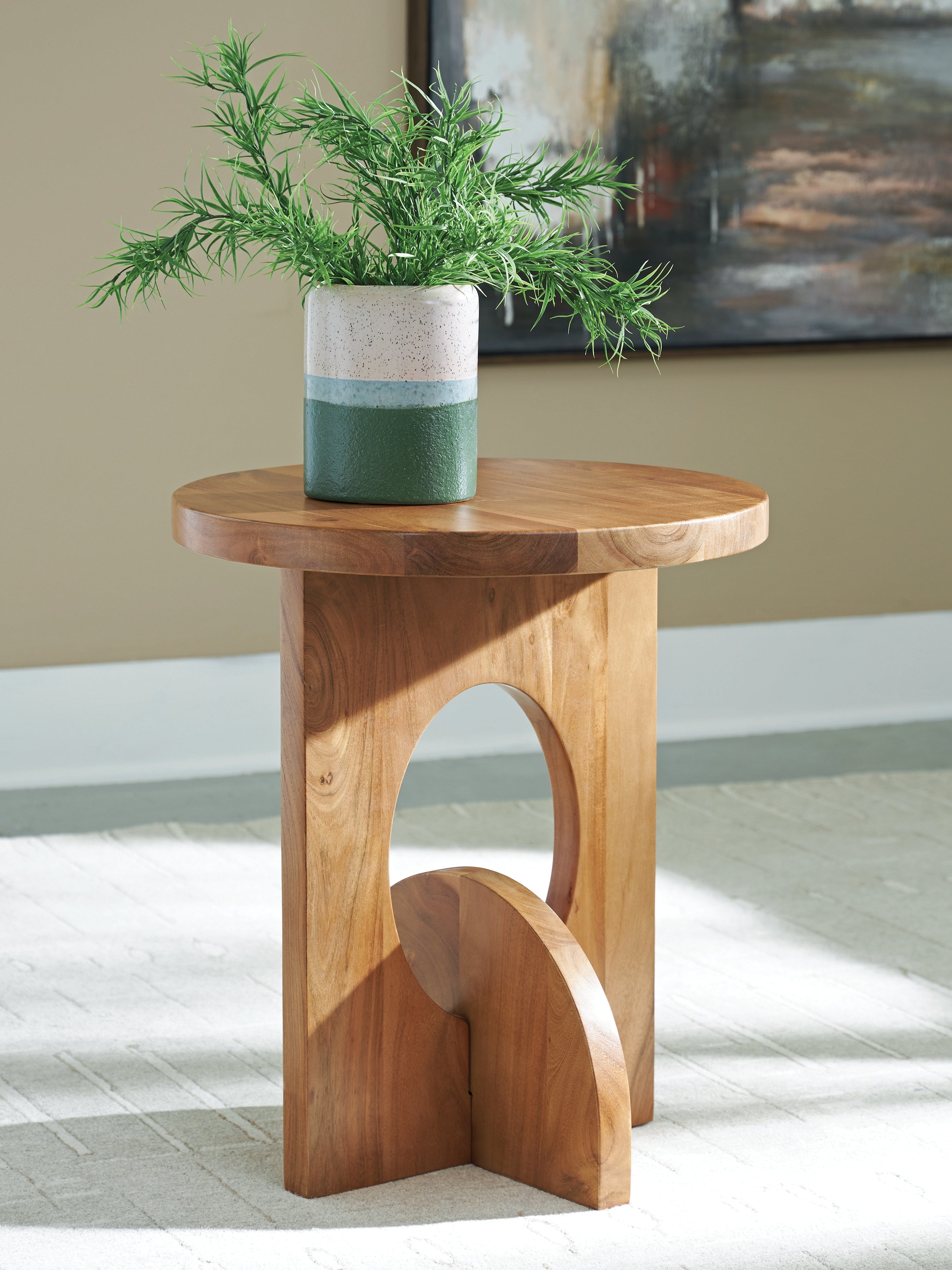 Hollbourne Brown Accent Table