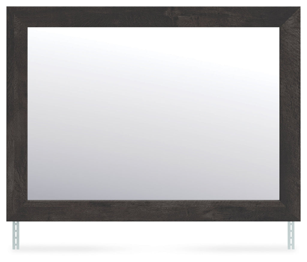 Hollivern Dark Gray Bedroom Mirror