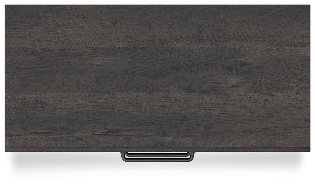 Hollivern Dark Gray Five Drawer Chest