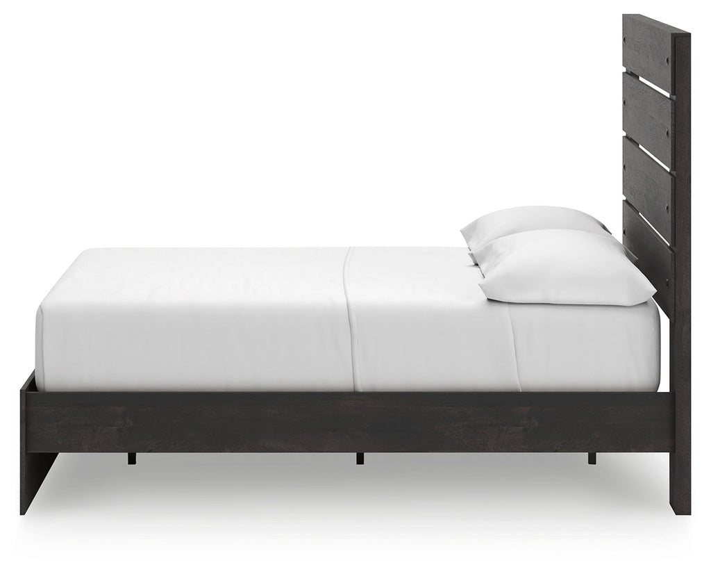 Hollivern Dark Gray Full Panel Storage Youth Bed