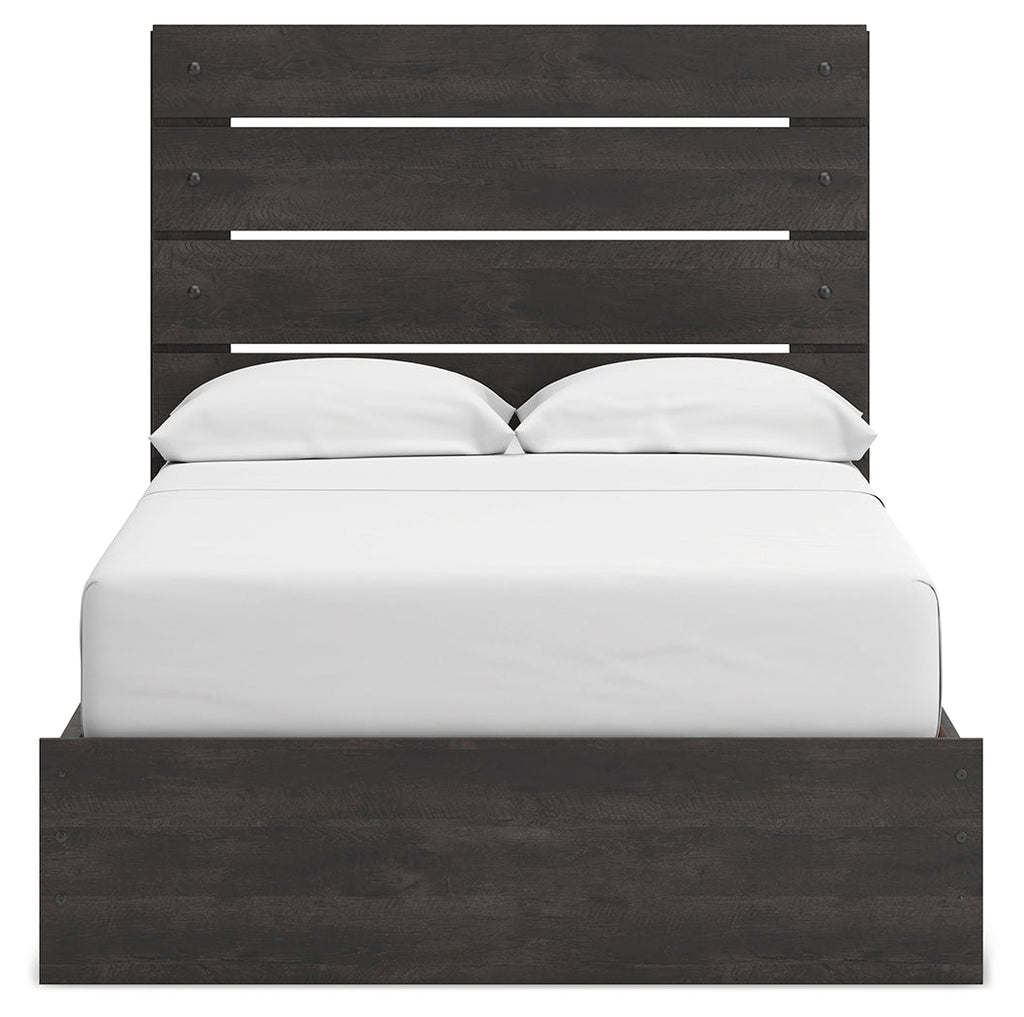 Hollivern Dark Gray Full Panel Youth Bed w/Storage
