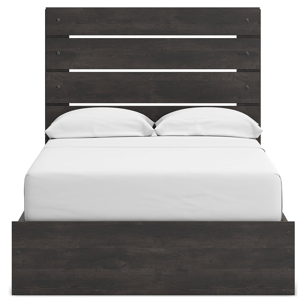 Hollivern Dark Gray Full Panel Youth Bed w/Storage