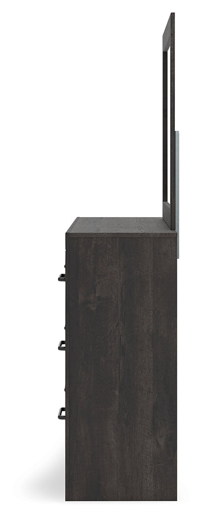 Hollivern Queen Panel Bedroom Set, Dark Gray