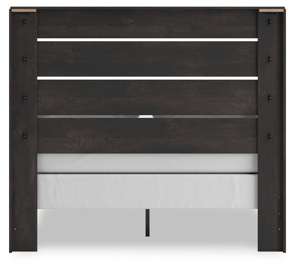 Hollivern Queen Panel Bedroom Set, Dark Gray