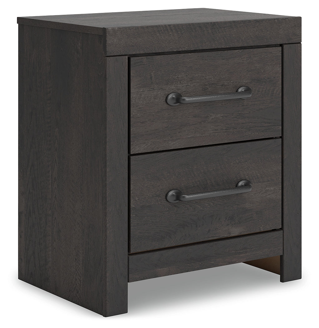 Hollivern Queen Panel Bedroom Set, Dark Gray