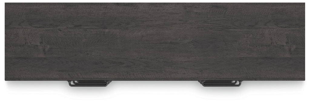 Hollivern Dark Gray Six Drawer Dresser