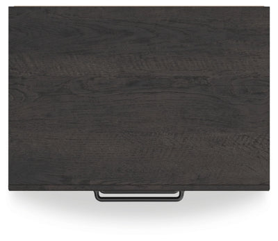 Hollivern Dark Gray Two Drawer Nightstand
