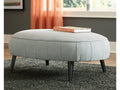 Hollyann Gray Oversized Accent Ottoman