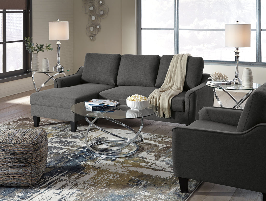 Hollynyx Chrome & Glass Coffee Table Set (3pc)