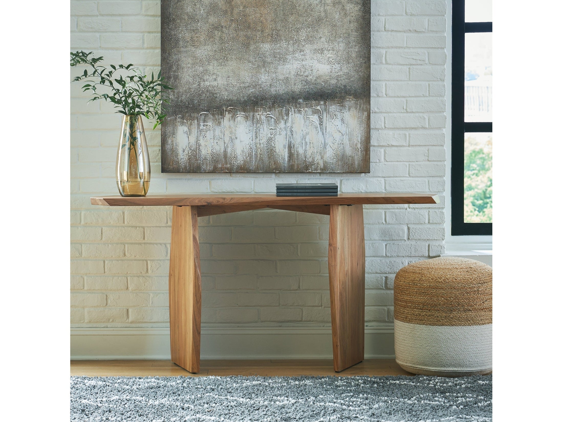 Holward Natural Console Sofa Table