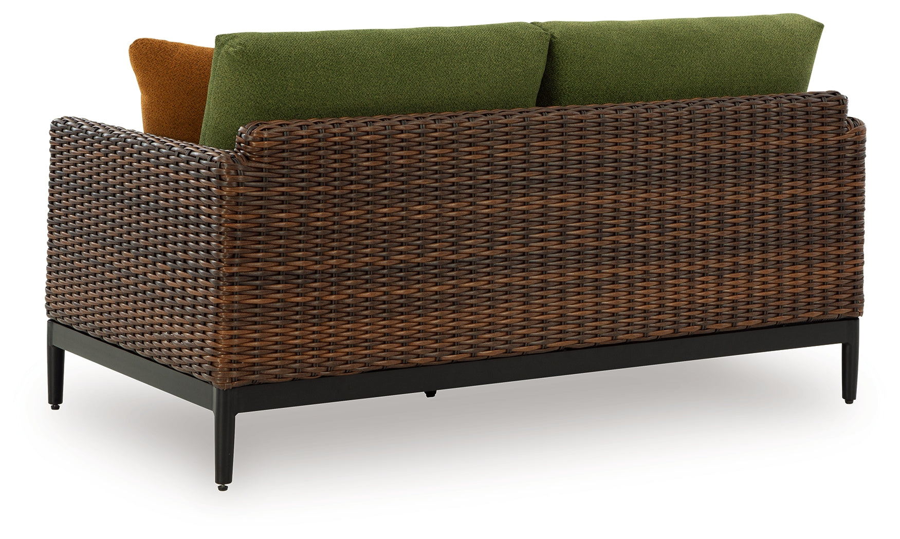 Horizon Hall Brown/Green Loveseat w/Cushion