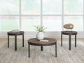Horizon Hills Brown/Black Table (Set of 3)