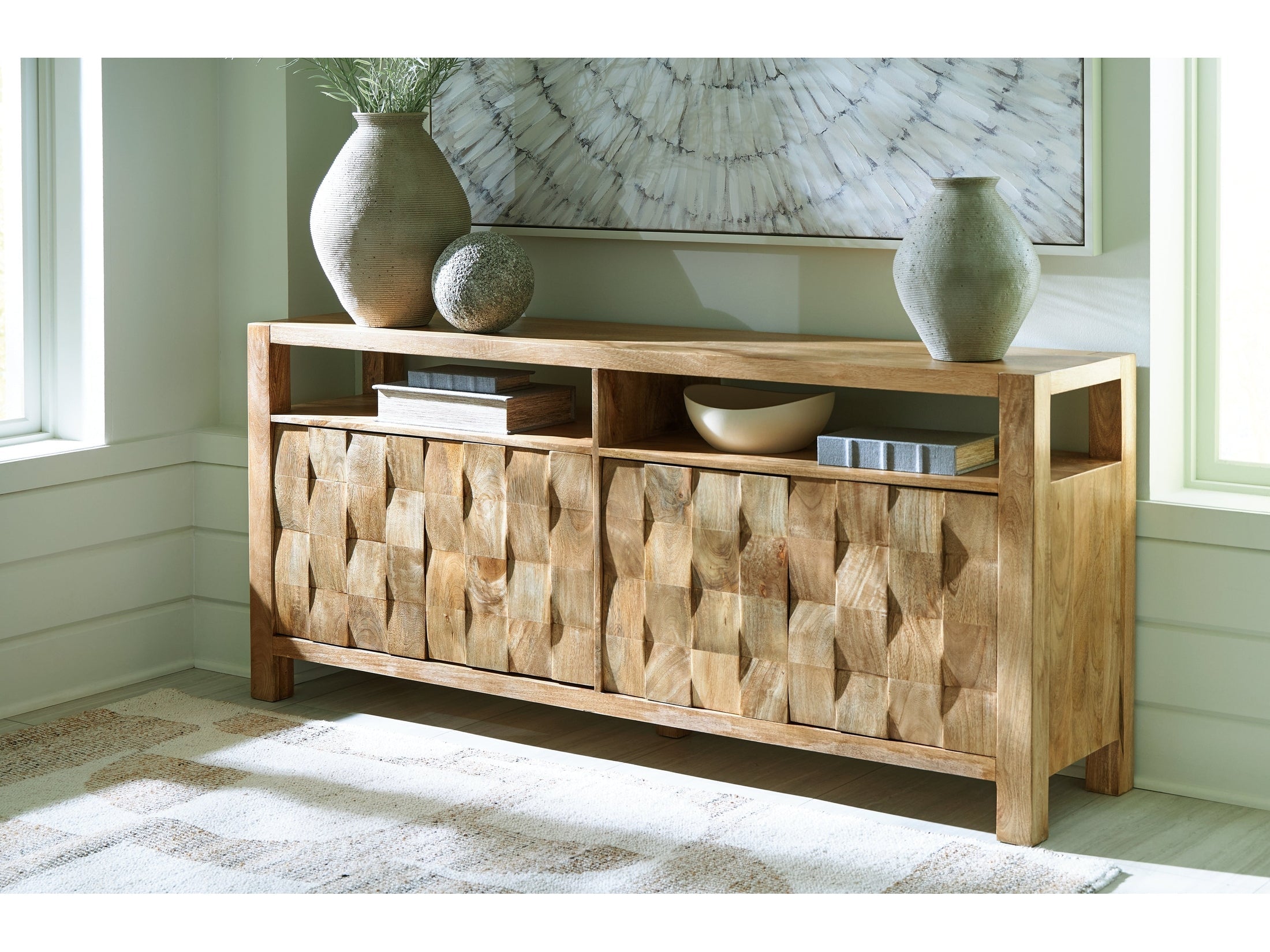 Hudwick Natural Brown Accent Cabinet