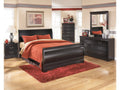 Huey Vineyard Queen Sleigh Bedroom Set, Black
