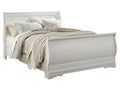 Anarasia White Queen Sleigh Bedroom Set with Nightstand