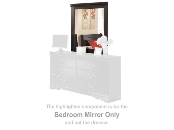 Huey Vineyard Black Bedroom Mirror