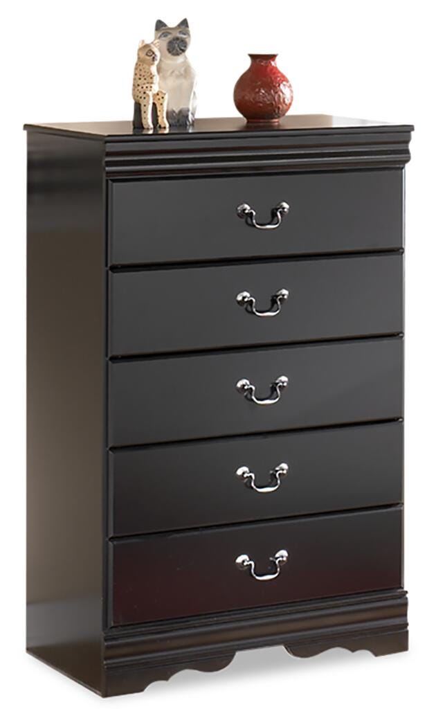 Huey Vineyard Dresser, Mirror, Chest and Nightstand, Black