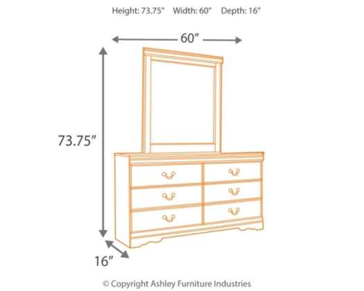 Huey Vineyard Black Dresser & Mirror