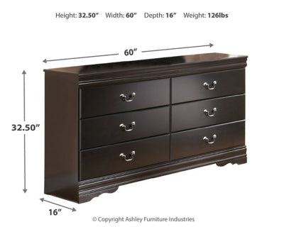 Huey Vineyard Queen Sleigh Bedroom Set, Black