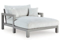 Hurley Park Gray Outdoor Chaise Lounge with Cushion