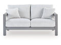 Hurley Park Gray Outdoor Loveseat with Cushion