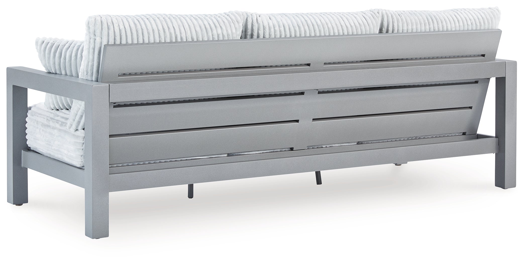 Hurley Park Gray Outdoor Sofa, 2 Lounge Chairs and Coffee Table