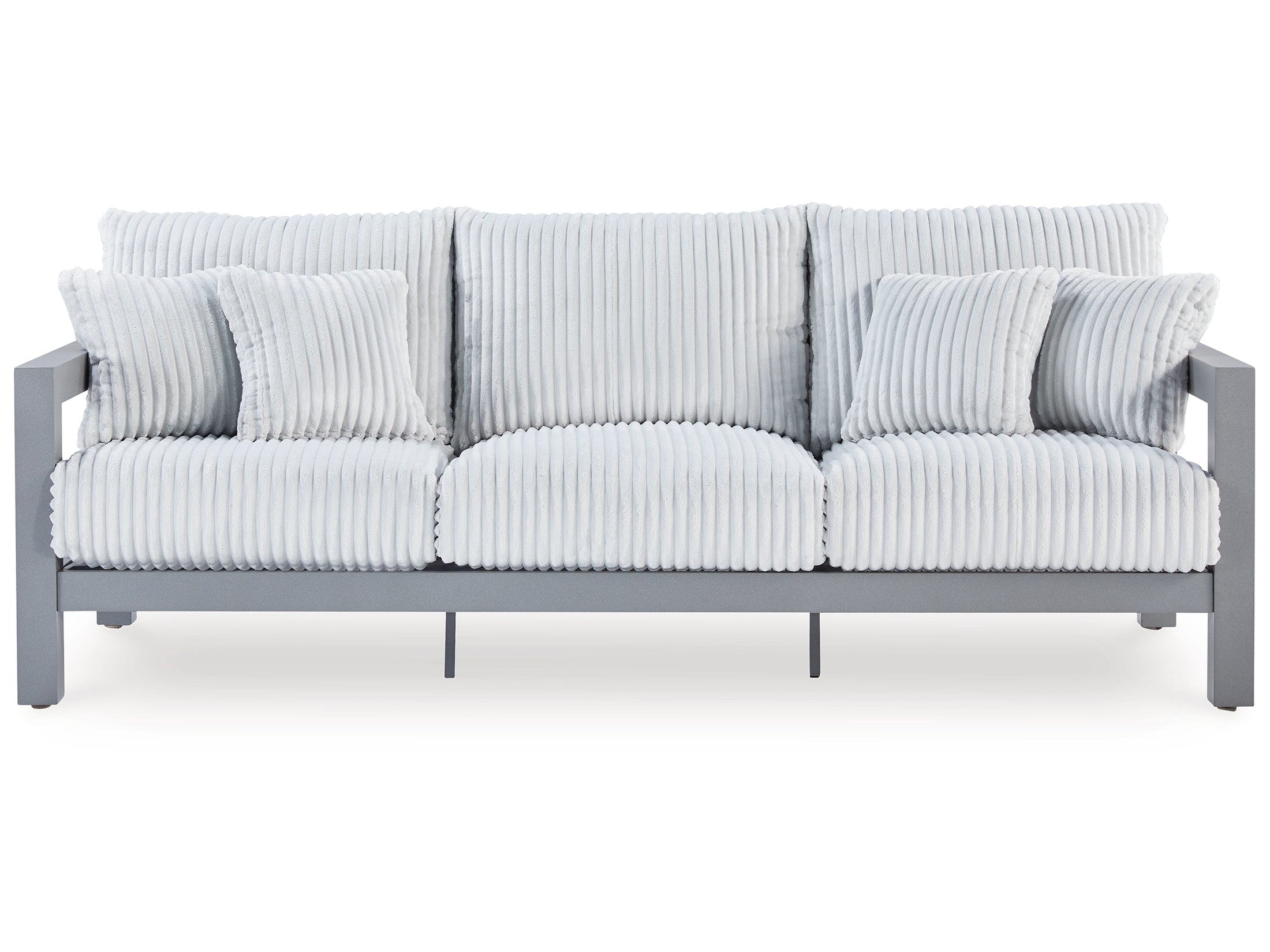 Hurley Park Gray Outdoor Sofa with Cushion