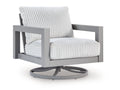Hurley Park Gray Swivel Chair w/Cushion