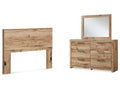 Hyanna Queen Panel Headboard, Dresser and Mirror