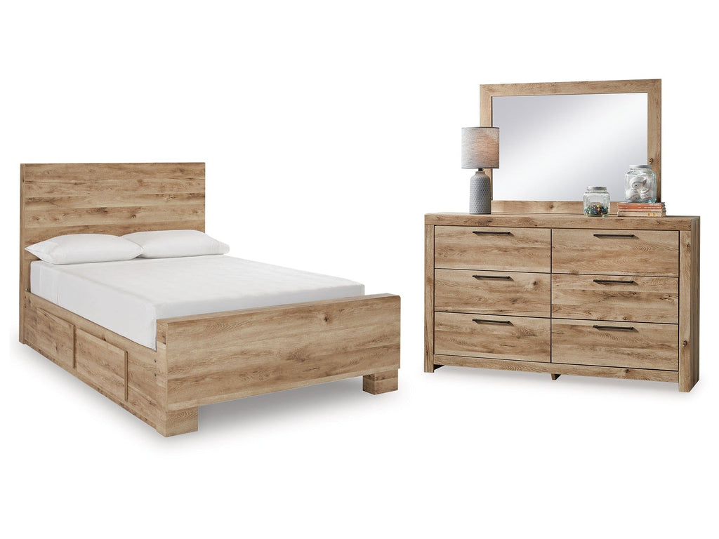 Hyanna Brown Full Panel Bedroom Set, Tan